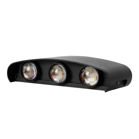 

LED Wall Lamp Outdoor Waterproof Light Aluminum Wall Sconce Lamps 100-240V IP65 - Positive White Light (6 LED)