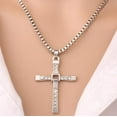 thumbnail image 5 of Lovelords Fast and Furious Movies Actor Dominic Toretto Rhinestone Cross Crystal Pendant 14K Yellow Gold Chain Necklace Men Jewelry Clavicle Necklaces, 5 of 6