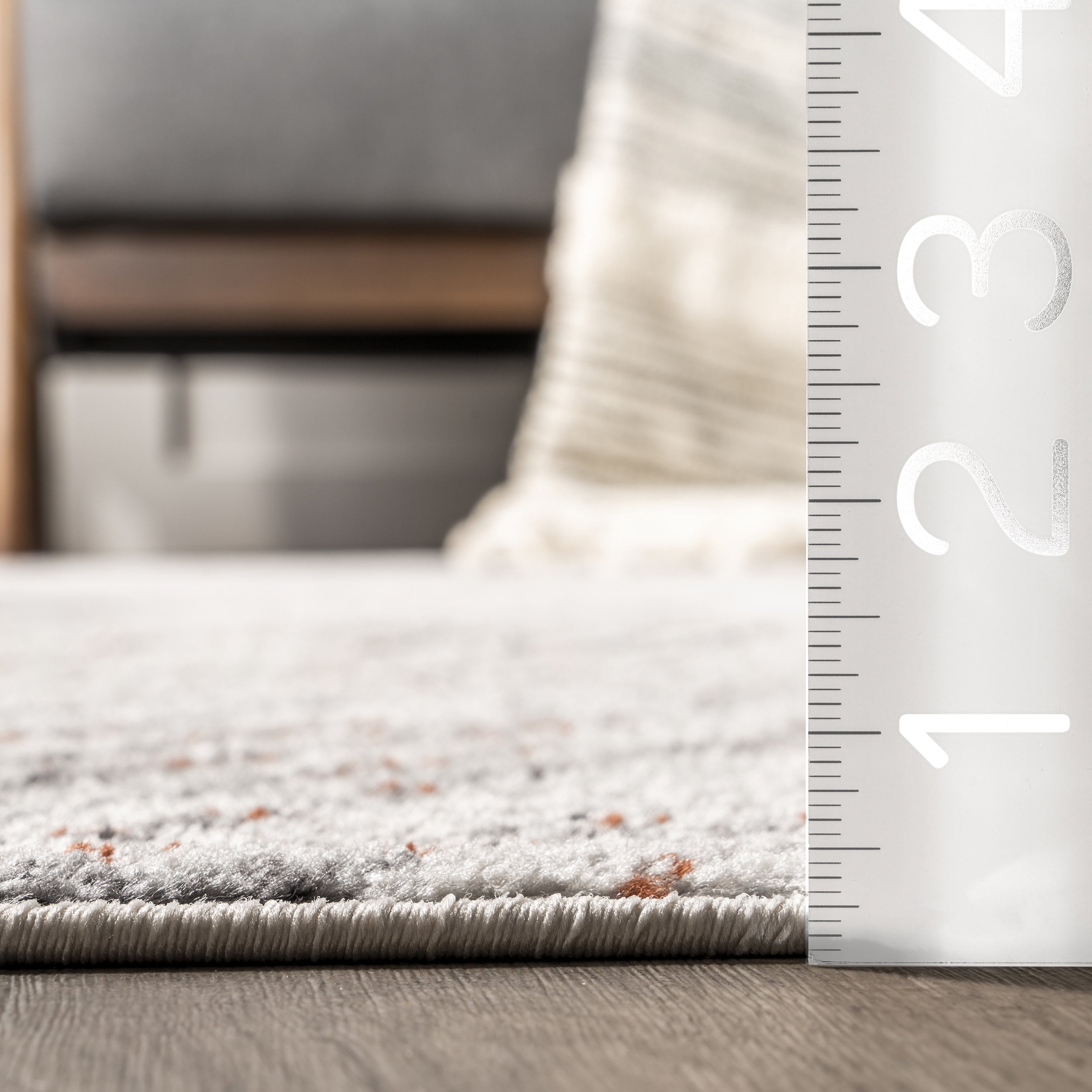 nuLOOM Annalisa Contemporary Cross Area Rug, 8' x 10', Light Gray