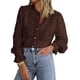 thumbnail image 1 of Blusa de Encaje para Mujer PRETTYGARDEN Manga Larga con Botones M, 1 of 9