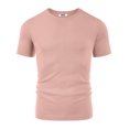 thumbnail image 6 of COOFANDY Men's Short Sleeve Knit Shirts Solid Color Crewneck T Shirts Casual Basic Knitted Pullover Tees, 6 of 9