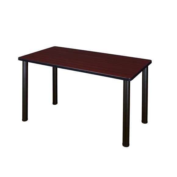 Regency Kee 48 by 24-Inch Training Table, Mahogany/Black