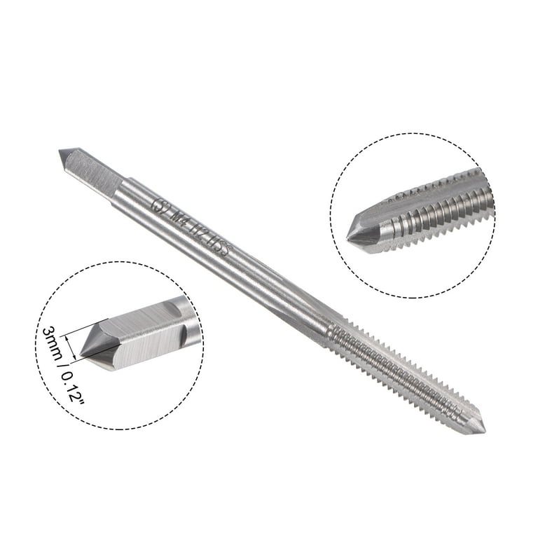 Uxcell M4 x 0.7mm Metric Tap and Die Set Machine Thread Tap with