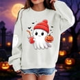 thumbnail image 2 of Girls Halloween Print Crewneck Sweatshirt Long Sleeve Pullover For Kids, 2 of 5