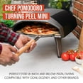 thumbnail image 4 of Chef Pomodoro Aluminum Pizza Peel with Detachable Pine Wood Handle 7-Inch, 4 of 4