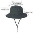 thumbnail image 3 of Topwoner Sun Hat for Men/Women Summer Uv Protection Foldable Bucket Hat for Hiking Garden Safari Beach, 3 of 4