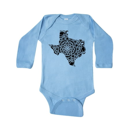 

Inktastic Texas Silhouette Mandala Gift Baby Boy or Baby Girl Long Sleeve Bodysuit