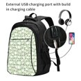 thumbnail image 2 of Balery Cute Frog Mochila con carga USB para hombre y mujer - Mochila impermeable y antirrobo para laptop con puerto USB para viajes, trabajo, 2 of 7