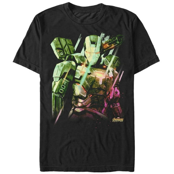 Men's Marvel Avengers: Infinity War Machine Graphic Tee Black Large