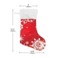 thumbnail image 2 of Ryvnso Christmas Stockings Christmas Snowflakes 17.7" Large Stocking Decoration 1 Pack, 2 of 7