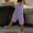 A140 Purple, variant on Linen Side Button Culottes for Women Elastic Waistband Cropped Pants Lightweight Breathable Capris Relaxed Fit Boho Trousers Vacation Beachwear