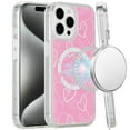 thumbnail image 6 of For Apple iPhone 16 Plus (6.7") Magsafe Case Cute Pattern Design Durable Shockproof SlimTPU Hard Back [Compatible with Magsafe] Cover, XPM Phone Case [Hearts Pink], 6 of 8