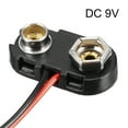 thumbnail image 3 of 4pcs DC 9V Battery Clip T type Buckle Connector Wire 10cm Long, 3 of 6