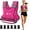 Pink-04-10 LB, variant on TB3C 4-10 lb Adjustable Weighted Vest, Womens Weight Vest for Running, Walking, Black