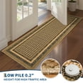 thumbnail image 5 of Garvee 10'x13' Bordered Print Area Rug Washable Rugs, Non Slip Modern Geometric Rug Stain Resistant Indoor Carpet for Living Room Bedroom Dining Room, Linen, 5 of 8