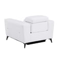 thumbnail image 5 of Titan Furnishings Italian Leather Chair with Power Recliner in White, 5 of 12