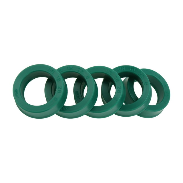 Anillo de Sello de Aceite Universal Labio UN Sello de Eje Rotativo 18x26x8mm Alta Presión TPU Verde 5 Pcs