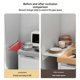 thumbnail image 3 of 2pc Punching-Free Extension Plate Household Refrigerator Side Widening Extension Storage Shelf Narrow 20x10cm, 3 of 5
