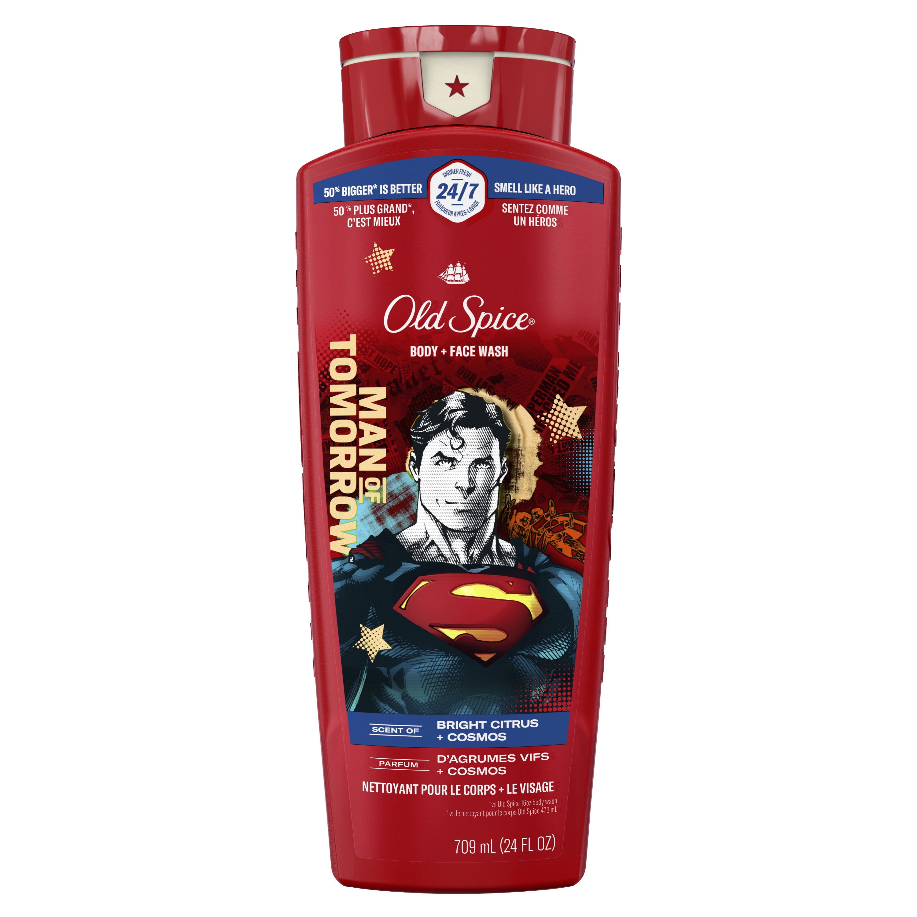 Old Spice Men's Body Wash, Shower Fresh, Superman, 24oz
