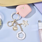 Apple Airpods 4 phone cases, new women's anti drop silicone iPod 4 earphones, wireless accessories, charging case, Airpods 4th generation girls' shiny keychain, earphone protective cover