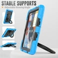 thumbnail image 5 of iPad 10.2 inch Case, iPad 9th/8th/7th Gen Case with 360° Ring Holder, Dteck Heavy Duty 3 in 1 Shockproof Bumper Full Body Drop Protection with Built-in Screen Protector, Lightblue+Black, 5 of 8
