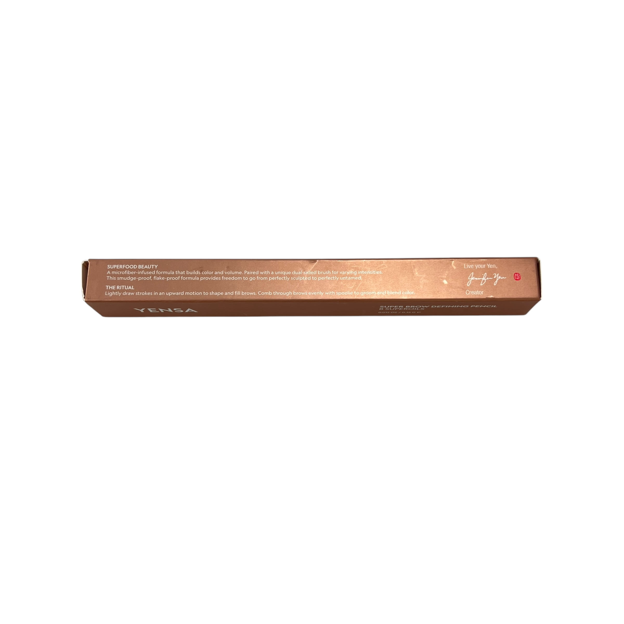 YENSA Brow Defining Pencil, Natural Finish, Soft Black