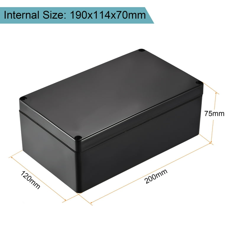 Uxcell Waterproof Junction Box 200x120x75mm ABS for Electrical