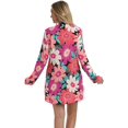 thumbnail image 2 of Lace Front Cover up Tunic Dress X-Small Multi//in Full Bloom, 2 of 2