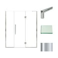 thumbnail image 2 of Transolid Ehtf69277610c-T Elizabeth 76" High X 69" Wide Hinged Semi Frameless Shower Door, 2 of 7