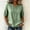 Green #008, variant on Womens Embroidered Cotton Linen Tops Summer Casual Boho Linen Mid Cuffed Sleeve Shirts V Neck Vacation Work Daily Blouses, M