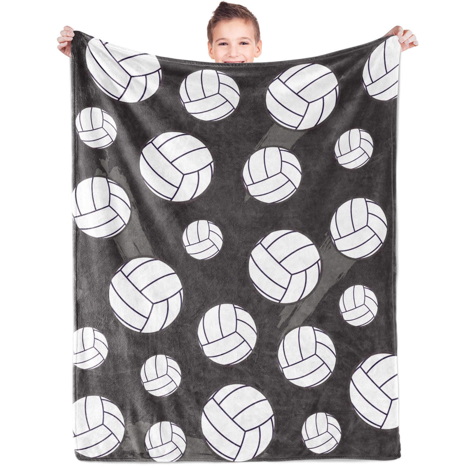 Volleyball Ball Throw Blanket Fun Super Soft Warm Boy Bed Blankets for Couch Bedroom Sofa Office Car All Season Cozy Flannel Plush Blanket for Girls Boys Adults 30 x40 Walmart