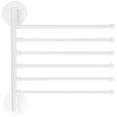 thumbnail image 2 of Organizador Toallero giratorio montado en la pared de 5 barras Soporte para toallas de baño (blanco) Likrtyny Libre de BPA, 2 of 9