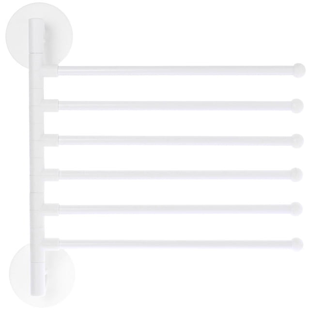 Toallero giratorio montado en la pared con varias barras, toallero de baño sin perforaciones Tmvgtek Oficina Multiescena Multifunción