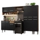thumbnail image 1 of Cocina Integral Completa 261cm Emilly Madesa 02 - Marrón/Negro, 1 of 9
