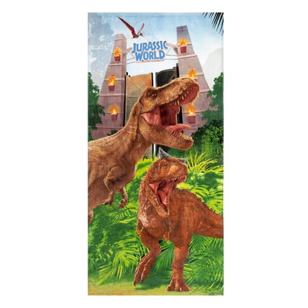 Jurassic World Kids Super Soft Cotton Beach Towel, 28" x 58", Epic Convos