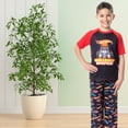 thumbnail image 5 of Hot Wheels Cars Boys' Challenge Accepted Raglan Short Sleeve Shirt Pajama Pant Sleep 2 Piece Lounge Set, 5 of 7