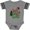 Football Heather and Smoke, variant on Inktastic Santa is Promoting Me to Big Brother Green Plaid Tree Boys Baby Bodysuit
