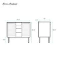 thumbnail image 2 of Bron 36" Freestanding Bathroom Vanity Cabinet without Top in White Oak, 2 of 5