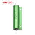 thumbnail image 2 of Resistor de Caja de Aluminio 100W 20 Ohmios de Alambre Enrollado Verde para Convertidor LED, 2 of 4