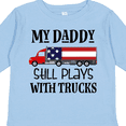 thumbnail image 4 of Inktastic Daddy Plays With Trucks Boys or Girls Long Sleeve Toddler T-Shirt, 4 of 5