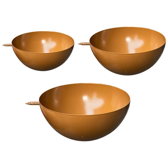 Outdoor Bird Bath and Feeder 3 Pack, Hanging Bird Bath for Outdoors, Copper Bird Bath for Garden Wild Birds