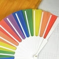 thumbnail image 3 of QUMIIRITY 2Ud Abanicos Plegables Multicolor Para Y Fiestas Con Y Práctico, 3 of 8