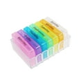 thumbnail image 2 of Pawsdot Pill Box Stackable Assorted Color English Letters Style Travel Storage 1Set, 2 of 4