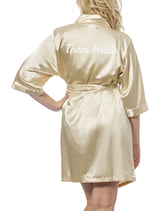 Team Bride Satin Robe