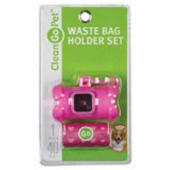 Clean Go Pet ZW4641 75 Bone Waste Bag Holder Pink