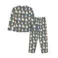 thumbnail image 2 of Goofa Cartoon Bulldog 1 Printed Women’s 2 Piece Pajama Set Super,Pajamas Women's Long Sleeve Sleepwear Soft Button Down Loungewear Pjs Lounge Set Nightwear-Large, 2 of 9