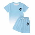 thumbnail image 7 of shqvo Girl Outfits 10-12,Girls Summer Gradient Print Lightweight Playful Outfit Set With Bright Patterns for Kids And Toddlers, 7 of 7