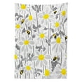 thumbnail image 3 of Ambesonne Flowers Tablecloth Rectangular Table Cover, Daisy Leaf Spring Time, 60"x90", Yellow White, 3 of 4