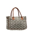 thumbnail image 3 of Perfect Stars Upcycled Canvas and Genuine Leather Trim Handbag, 3 of 5