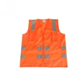 thumbnail image 6 of High Visibility Reflective Vest Zipper Front Safety Vest with Reflective Strips Construction Workwear Safety Reflective Vest (Fluorescent Orange,M), 6 of 6